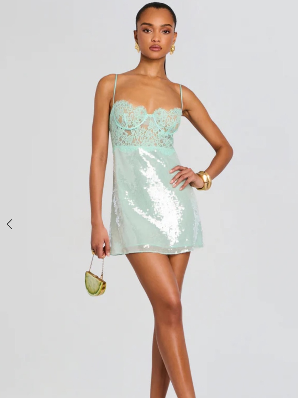 Retrofete ALIXANDRA SEQUIN DRESS (XS)